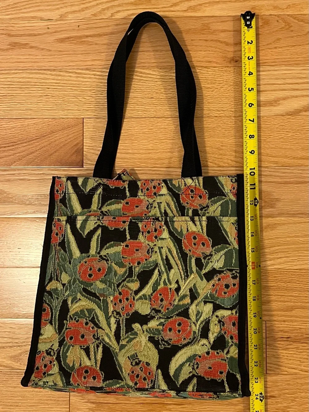 Ladybug Tapestry Tote Bag
